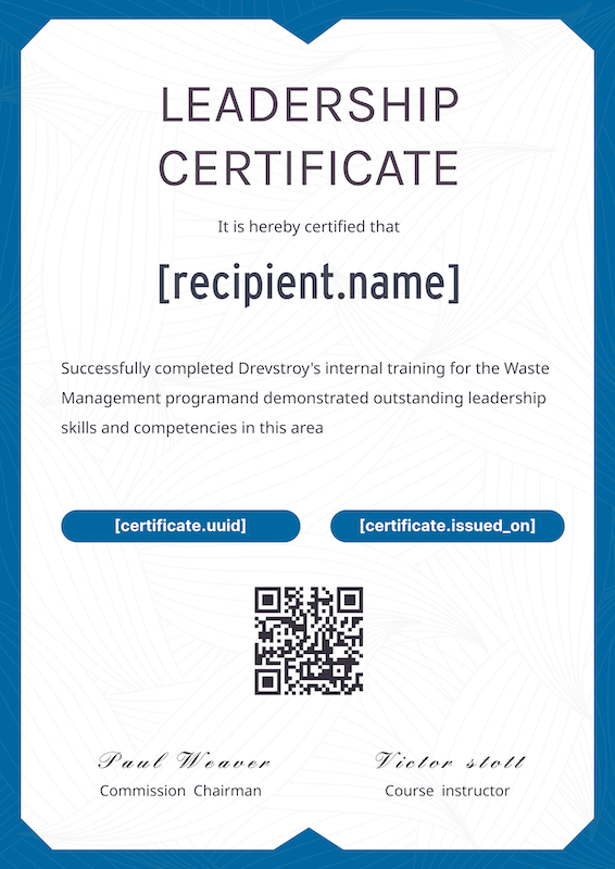 Environmental Leadership Training Certificate